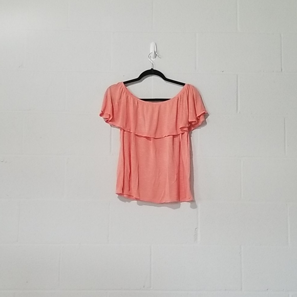 Cloud Chaser Pink off the shoulder blouse - Picture 1 of 10